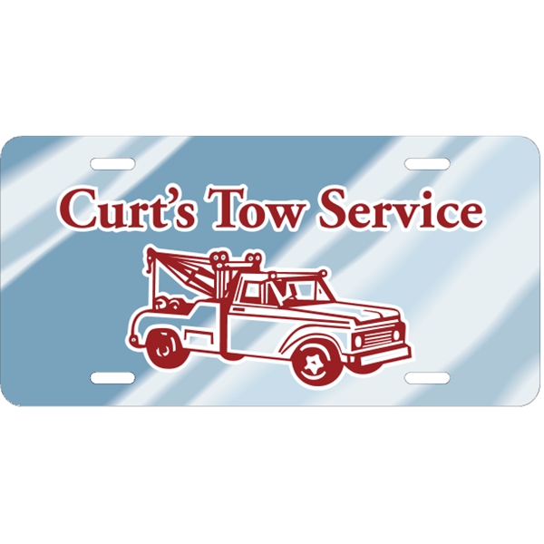 Chrome plate finish car plate, measures 12" x 6" with die-cut... from ASI 89910 Stouse, LLC