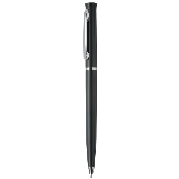 Ultra-slim plastic twist-action pen with a solid opaque color and a... from ASI 68190 Lungsal / Lungsal