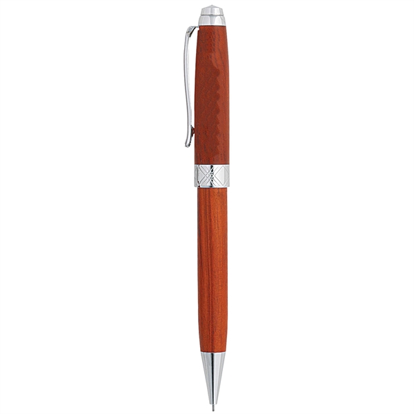 Twist-action mechanical pencil with a brown wood barrel and 0.9 mm... from ASI 68190 Lungsal / Lungsal