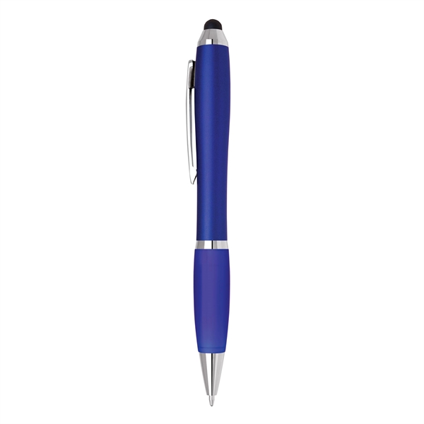 Twist action plastic stylus pen in bold color barrel and color... from ASI 68190 Lungsal / Lungsal
