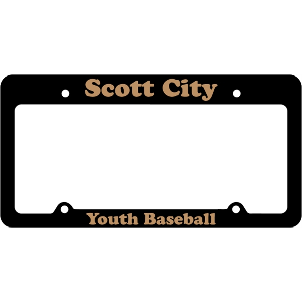 Car plate frames - large space at top. Our four hole... from ASI 89910 Stouse, LLC