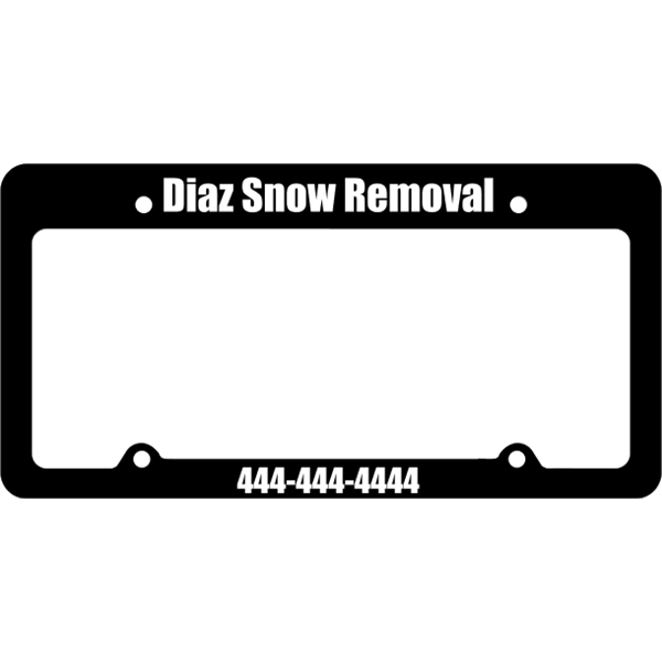 Car plate frames - large space at top. Our four hole... from ASI 89910 Stouse, LLC