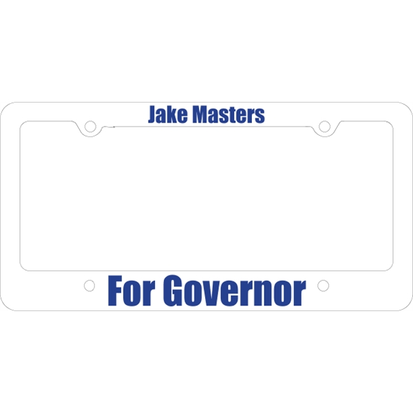 Car license plate frames are printed in a single spot color.... from ASI 89910 Stouse, LLC