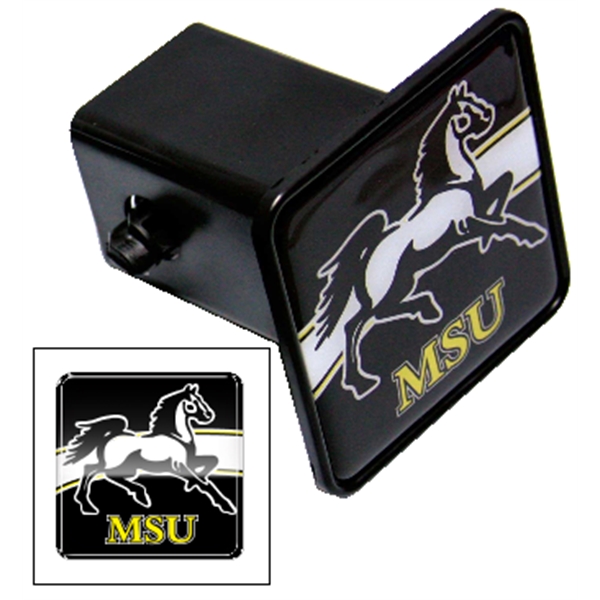 Square hitch cover with domed decal applied to a plastic insert... from ASI 89910 Stouse, LLC