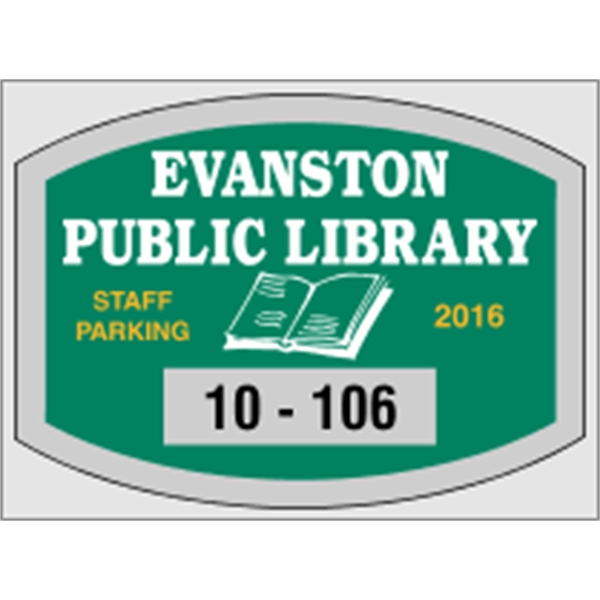 2.75" x 2" dome shaped parking permit made of clear polyester... from ASI 89910 Stouse, LLC