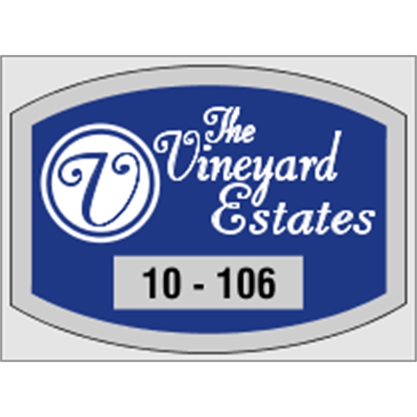 2.75" x 2" dome shaped parking permit made of clear polyester... from ASI 89910 Stouse, LLC