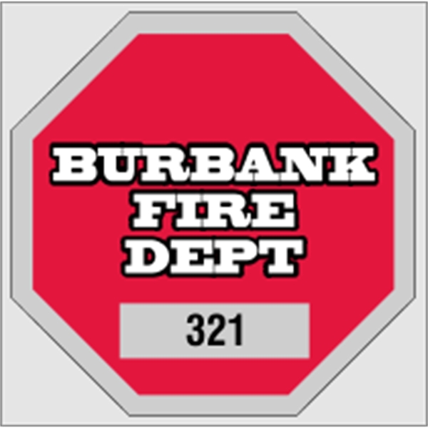 2 3/4" x 2 3/4" octagon shaped parking permit made of... from ASI 89910 Stouse, LLC