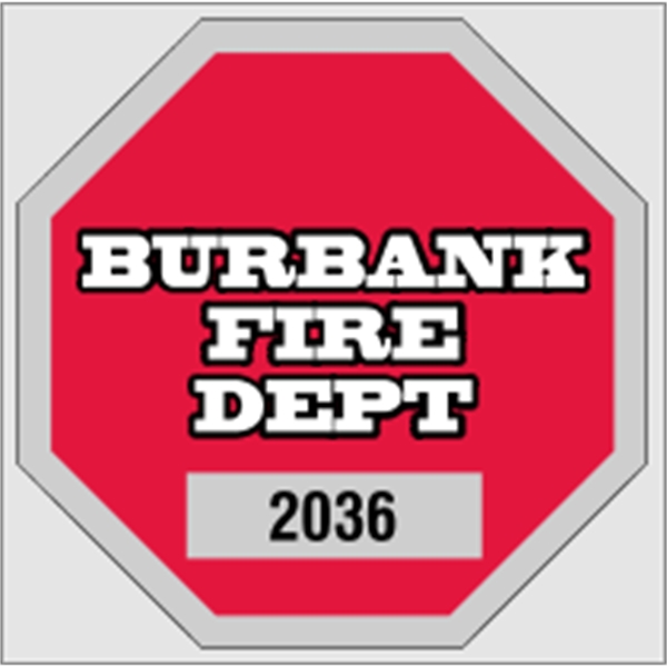 2 3/4" x 2 3/4" octagon shaped parking permit made of... from ASI 89910 Stouse, LLC