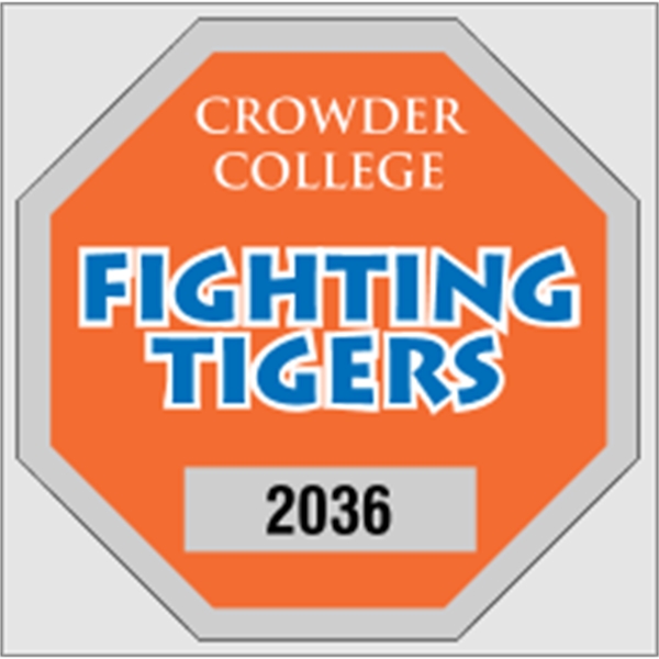 2 3/4" x 2 3/4" octagon shaped parking permit made of... from ASI 89910 Stouse, LLC