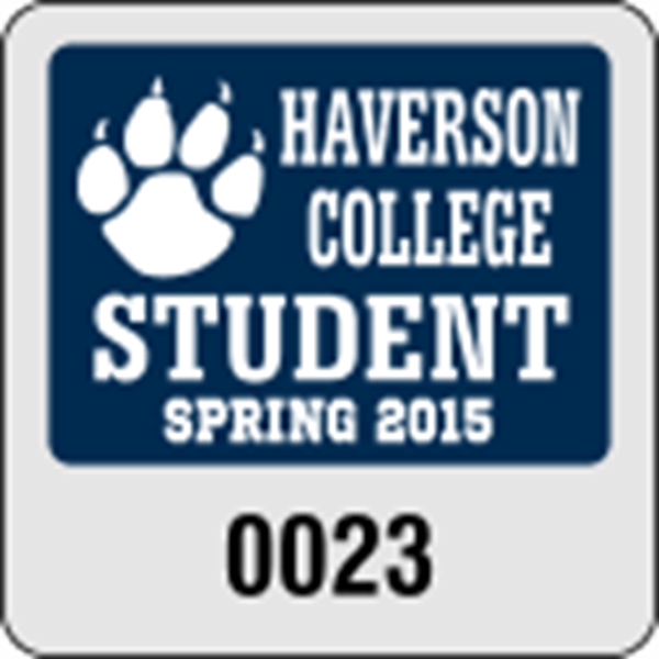 Mini parking permits are supplied on face adhering clear static material.... from ASI 89910 Stouse, LLC