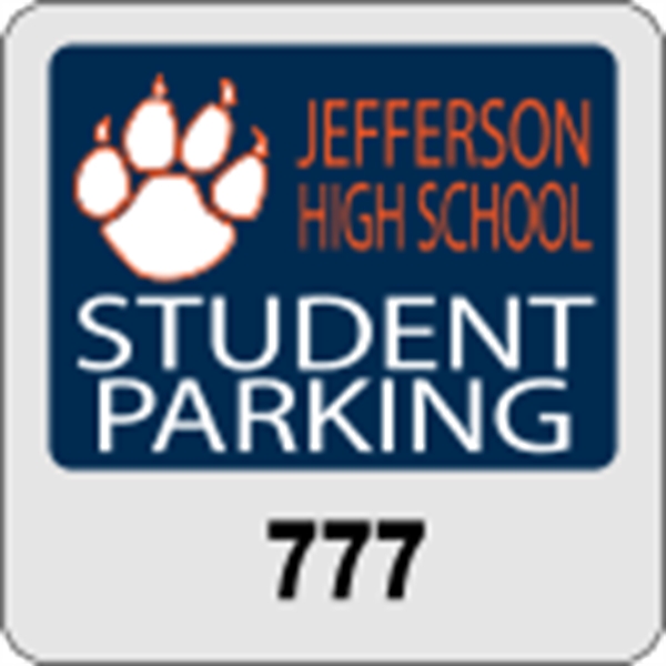 Mini parking permits are supplied on face adhering clear static material.... from ASI 89910 Stouse, LLC