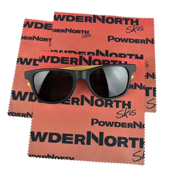 Customizable lens cloth made from microfiber that measures 6" x 6"... from ASI 72657 Active Life Promo / Active Life Promo