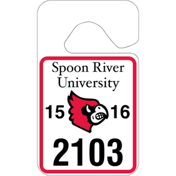 2.75" x 4.75" standard hang tag made of .035" white polyethylene.... from ASI 89910 Stouse, LLC