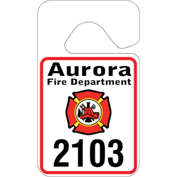 2.75" x 4.75" standard hang tag made of .015" white polyethylene.... from ASI 89910 Stouse, LLC