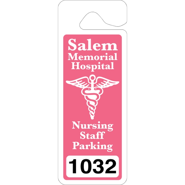 3.375" x 9" giant hang tag made of .035" white polyethylene.... from ASI 89910 Stouse, LLC