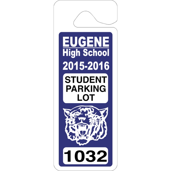 3.375" x 9" giant hang tag made of .035" white polyethylene.... from ASI 89910 Stouse, LLC