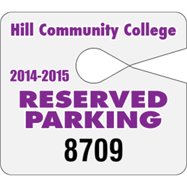 4" x 3.5" jumbo hang tag made of .035" white polyethylene... from ASI 89910 Stouse, LLC