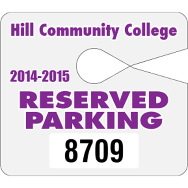 4" x 3.5" jumbo hang tag made of .035" white polyethylene... from ASI 89910 Stouse, LLC