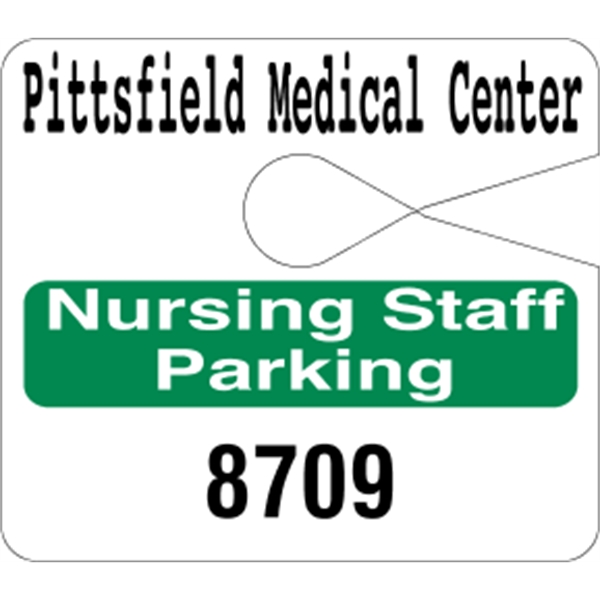 4" x 3.5" jumbo hang tag made of .015" white polyethylene.... from ASI 89910 Stouse, LLC