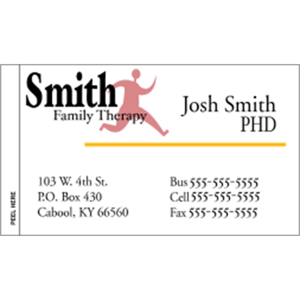 2" x 3.5" appointment business card made of white tag stock... from ASI 89910 Stouse, LLC