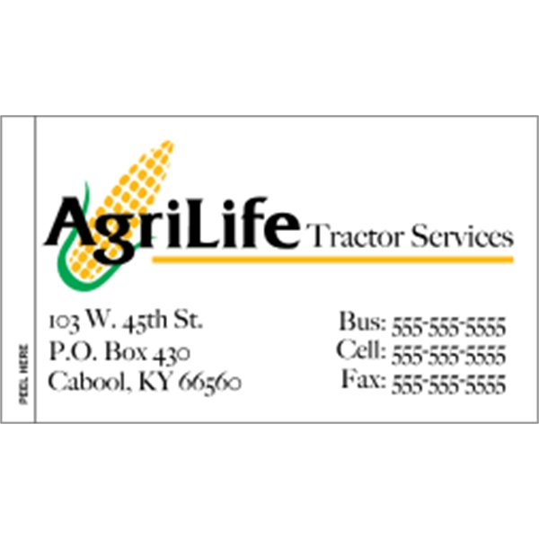 2" x 3.5" appointment business card made of white tag stock... from ASI 89910 Stouse, LLC