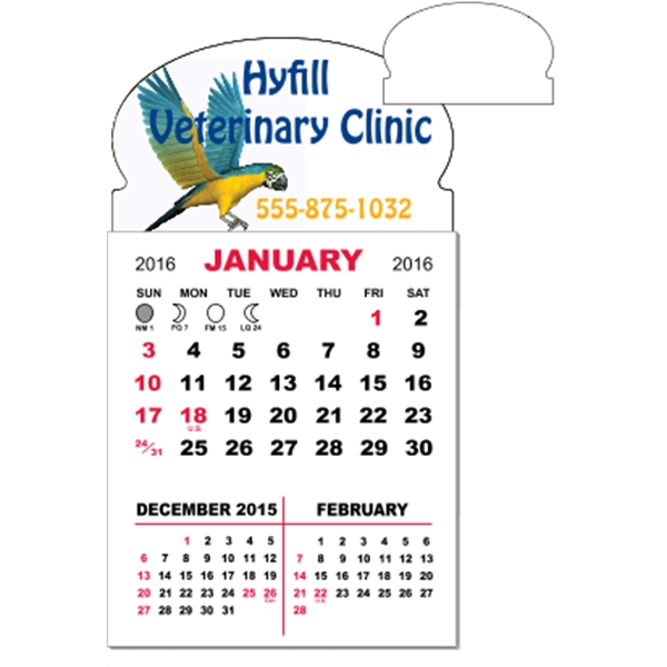 3" x 5.5" magnetic calendar pads with 12 page, 1 month... from ASI 89910 Stouse, LLC