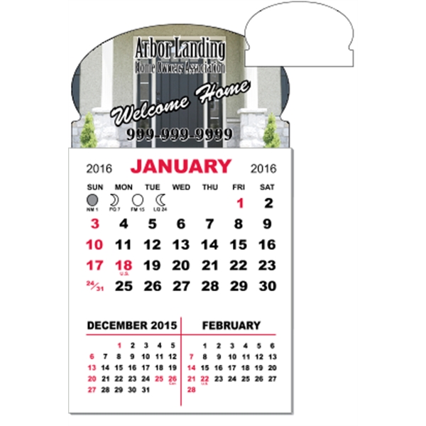 3" x 5.5" magnetic calendar pads with 12 page, 1 month... from ASI 89910 Stouse, LLC