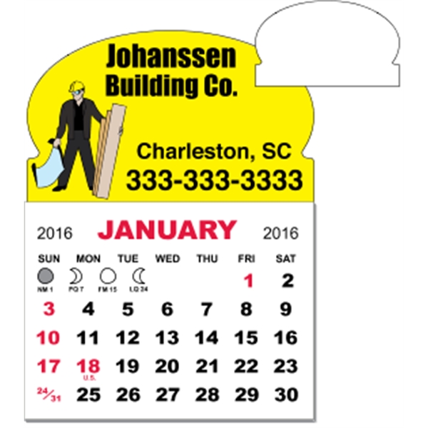 3" x 3.875" magnetic calendar pads with 12 page, 1 month... from ASI 89910 Stouse, LLC
