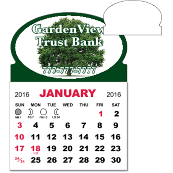 3" x 3.875" magnetic calendar pads with 12 page, 1 month... from ASI 89910 Stouse, LLC