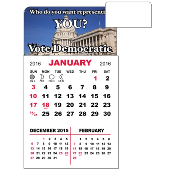 3" x 5.5" magnetic calendar pads with 12 page, 3 month... from ASI 89910 Stouse, LLC