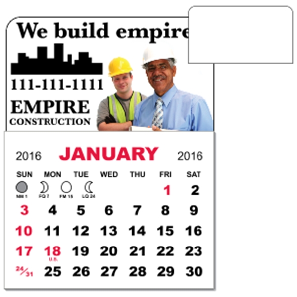 3" x 3.875" magnetic calendar pads with 12 page, 1 month... from ASI 89910 Stouse, LLC