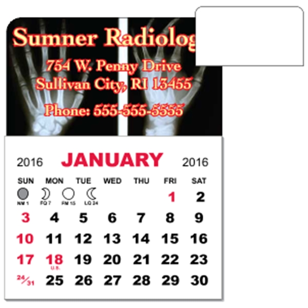 3" x 3.875" magnetic calendar pads with 12 page, 1 month... from ASI 89910 Stouse, LLC