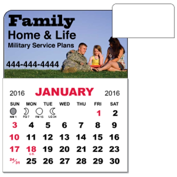 3" x 3.875" magnetic calendar pads with 12 page, 1 month... from ASI 89910 Stouse, LLC