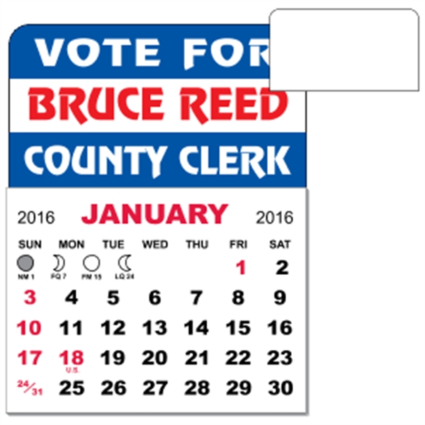 3" x 3.875" magnetic calendar pads with 12 page, 1 month... from ASI 89910 Stouse, LLC