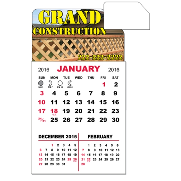 3" x 5.5" magnetic calendar pads with 12 page, 3 month... from ASI 89910 Stouse, LLC