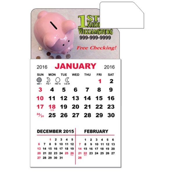3" x 5.5" magnetic calendar pads with 12 page, 3 month... from ASI 89910 Stouse, LLC