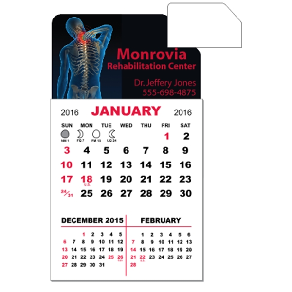 3" x 5.5" magnetic calendar pads with 12 page, 3 month... from ASI 89910 Stouse, LLC