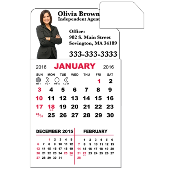 3" x 5.5" magnetic calendar pads with 12 page, 3 month... from ASI 89910 Stouse, LLC