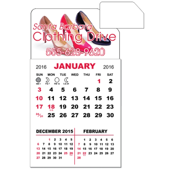3" x 5.5" magnetic calendar pads with 12 page, 3 month... from ASI 89910 Stouse, LLC