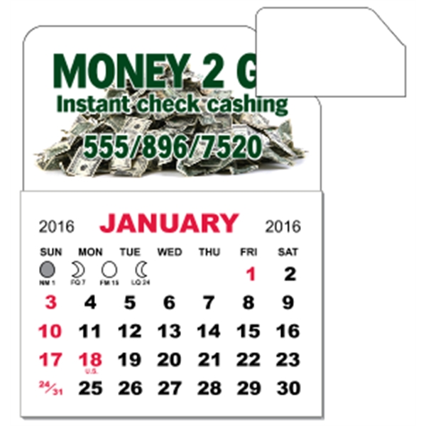 3" x 3.875" magnetic calendar pads with 12 page, 1 month... from ASI 89910 Stouse, LLC
