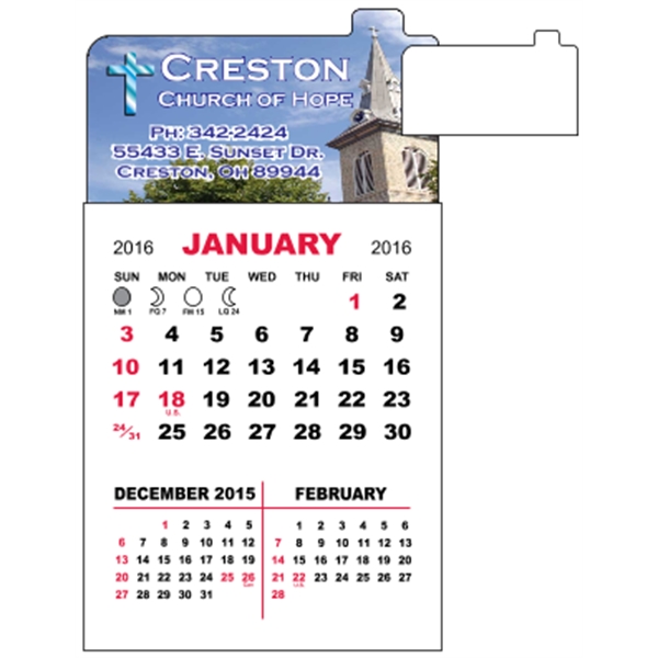 3" x 5.5" magnetic calendar pads with 12 page, 3 month... from ASI 89910 Stouse, LLC