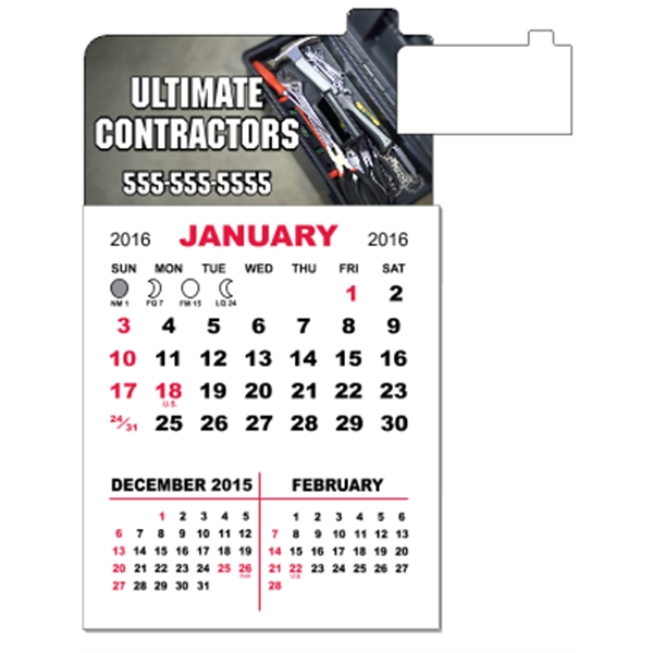 3" x 5.5" magnetic calendar pads with 12 page, 3 month... from ASI 89910 Stouse, LLC