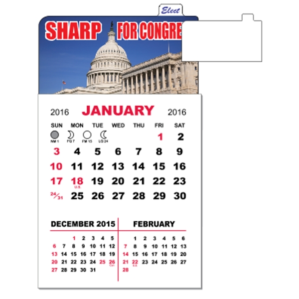 3" x 5.5" magnetic calendar pads with 12 page, 3 month... from ASI 89910 Stouse, LLC