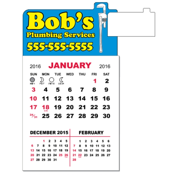 3" x 5.5" magnetic calendar pads with 12 page, 3 month... from ASI 89910 Stouse, LLC