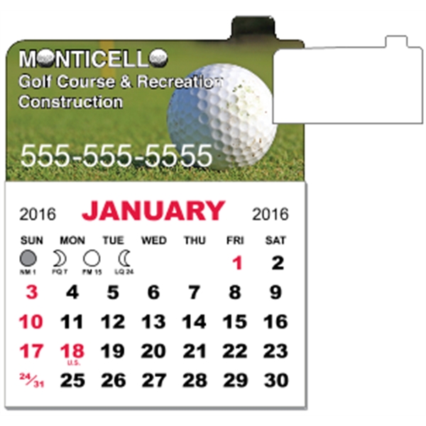 3" x 3.875" magnetic calendar pads with 12 page, 1 month... from ASI 89910 Stouse, LLC