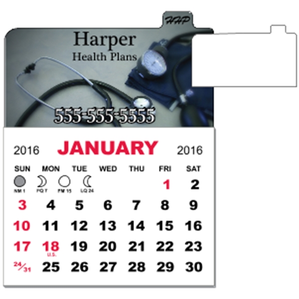 3" x 3.875" magnetic calendar pads with 12 page, 1 month... from ASI 89910 Stouse, LLC