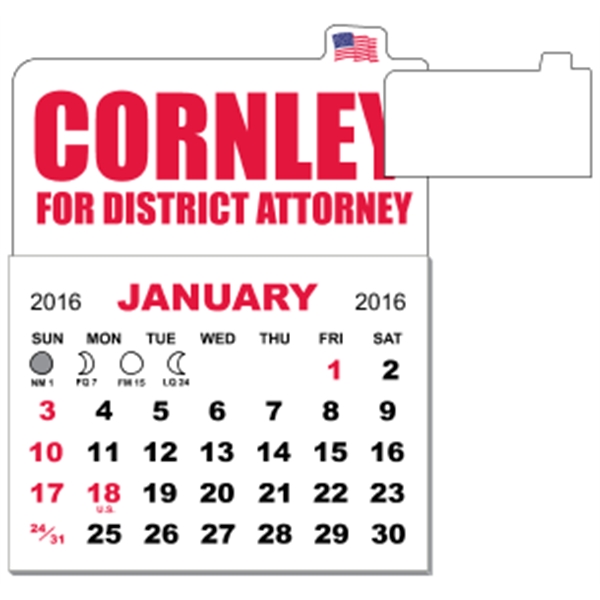 3" x 3.875" magnetic calendar pads with 12 page, 1 month... from ASI 89910 Stouse, LLC