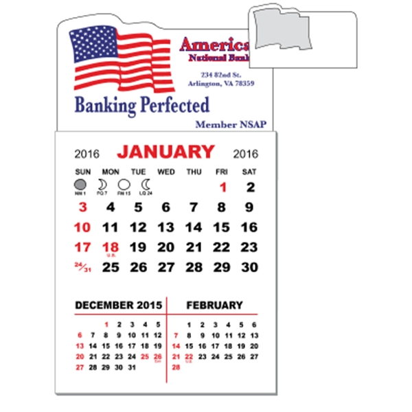 3" x 5.5" magnetic calendar pads with 12 page, 3 month... from ASI 89910 Stouse, LLC