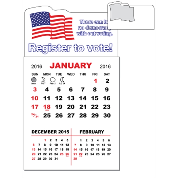 3" x 5.5" magnetic calendar pads with 12 page, 3 month... from ASI 89910 Stouse, LLC