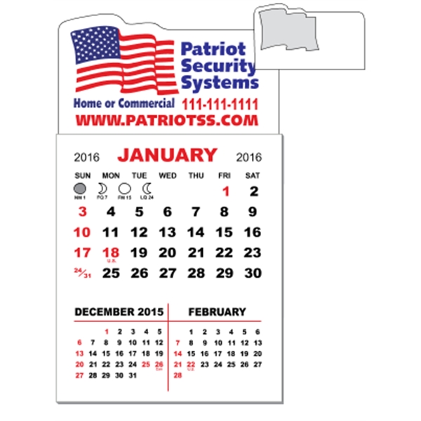 3" x 5.5" magnetic calendar pads with 12 page, 3 month... from ASI 89910 Stouse, LLC